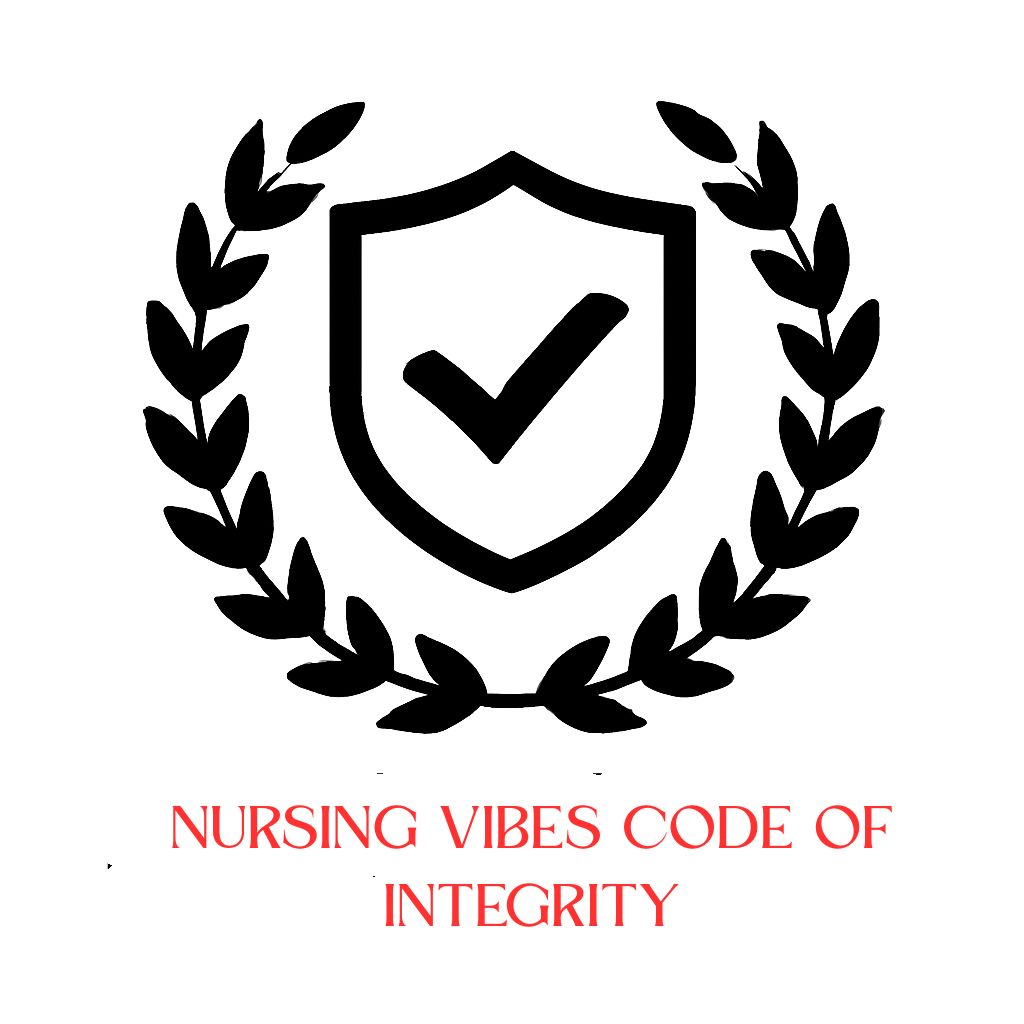 Code of Integrity for NursingVibes.com - Integrity shield and checkmark symbol representing academic honesty in nursing education